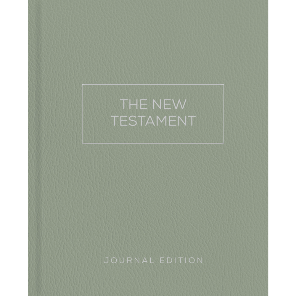 The New Testament, Journal Edition, Sage (Unlined)
