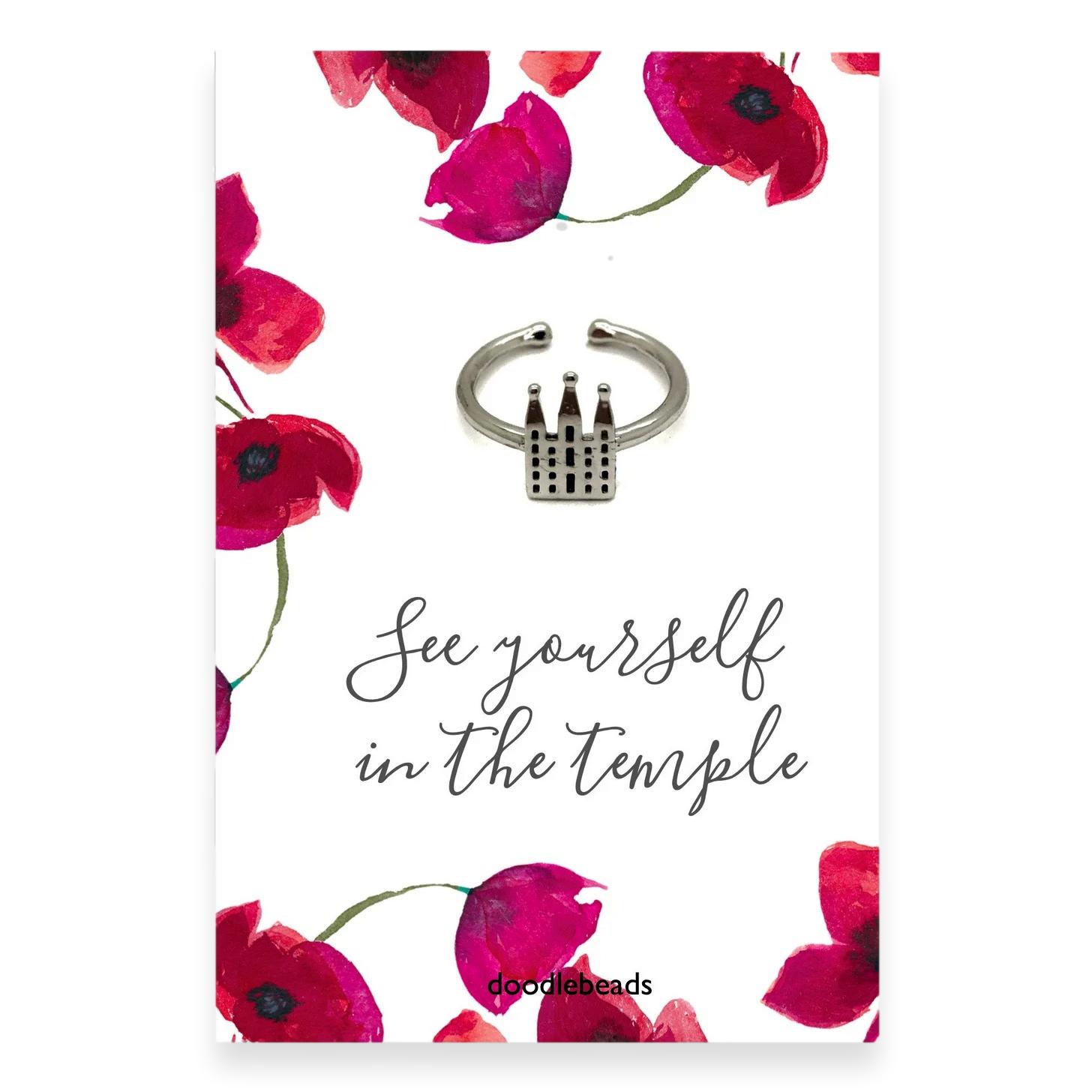Salt Lake Temple Adjustable Ring, , large image number 1