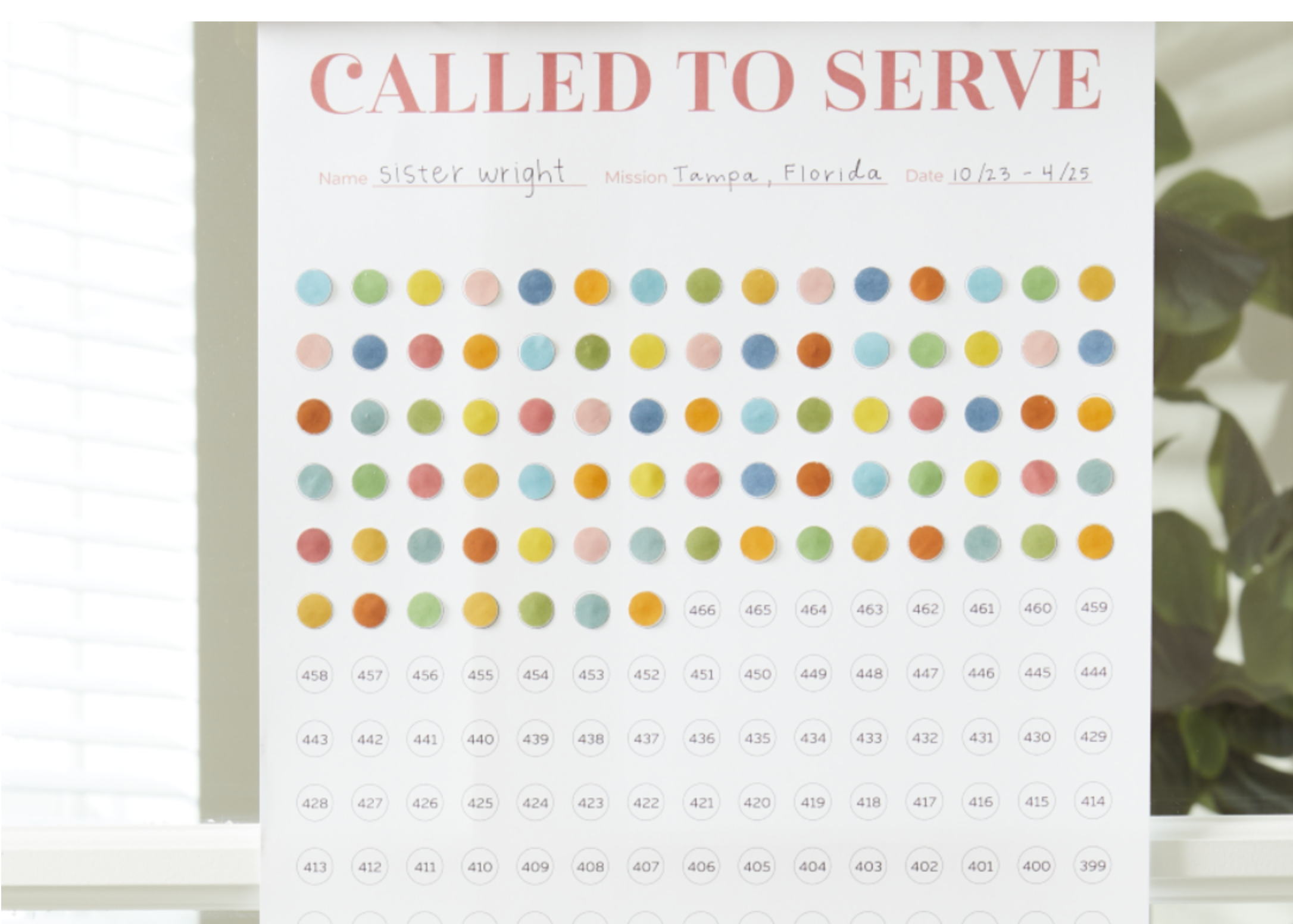 Sister Missionary Countdown Poster, , large