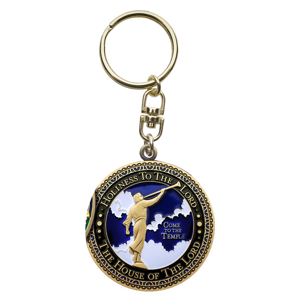 Manti Temple Keychain, , large image number 2