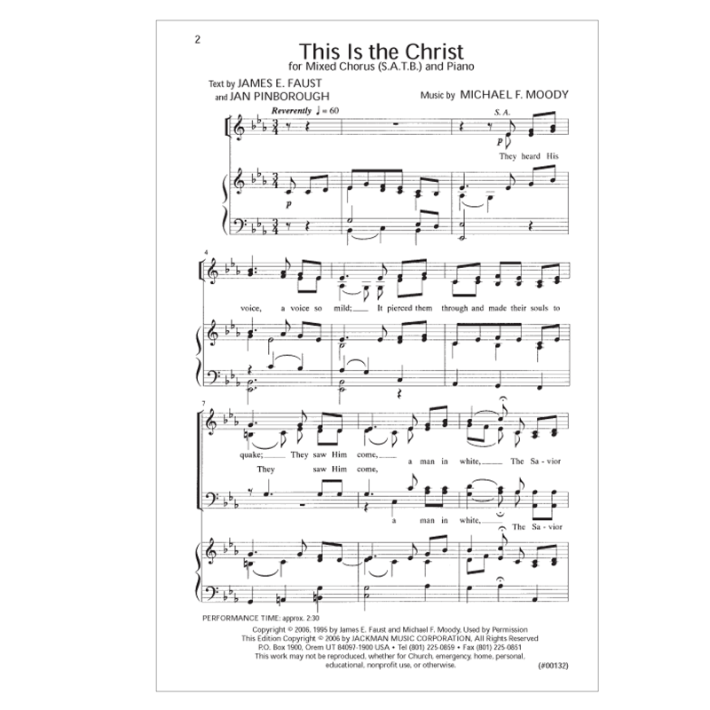 This Is the Christ SATB, , large image number 1