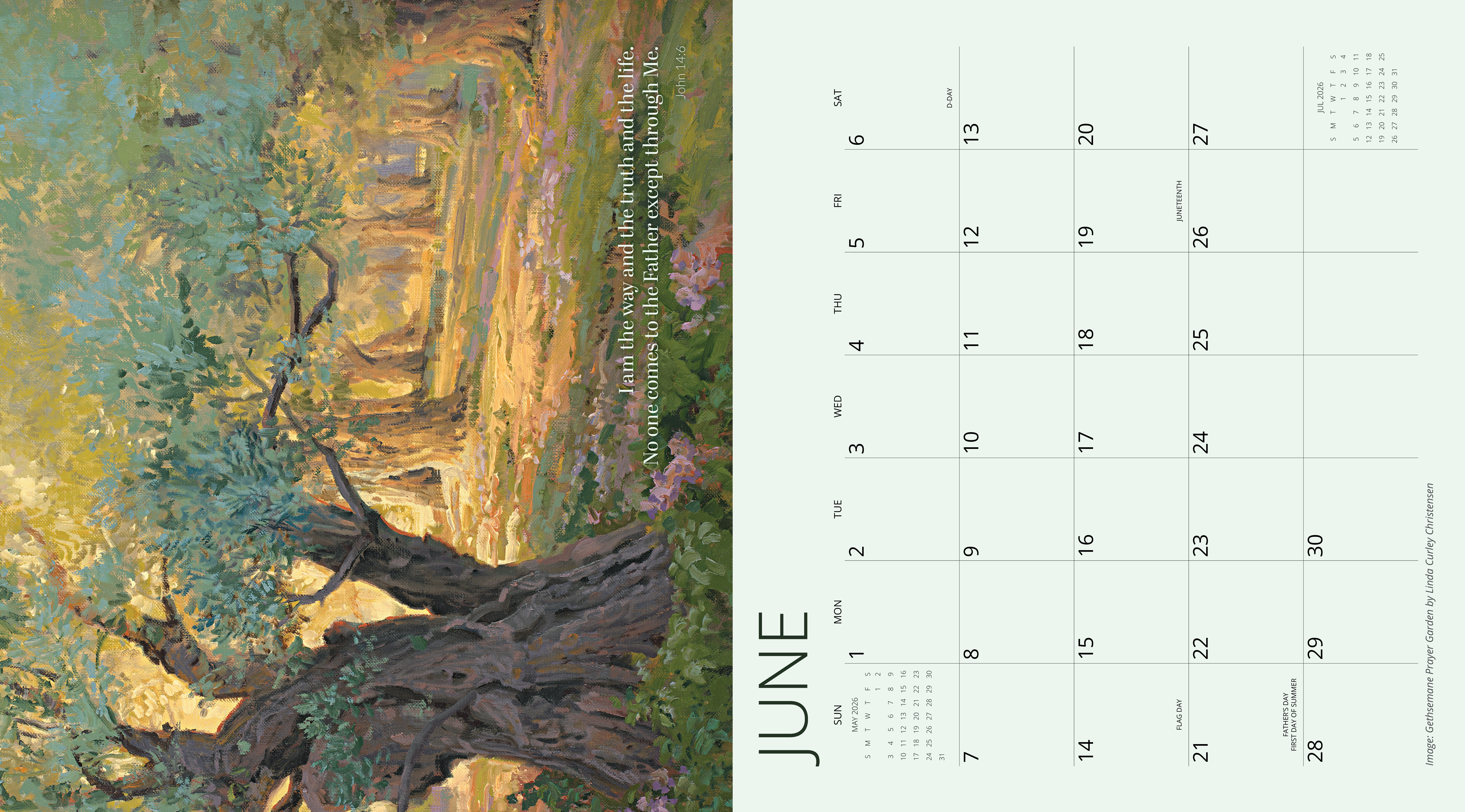 2026 The Lord Is My Light Bible Verse Calendar, , large image number 2