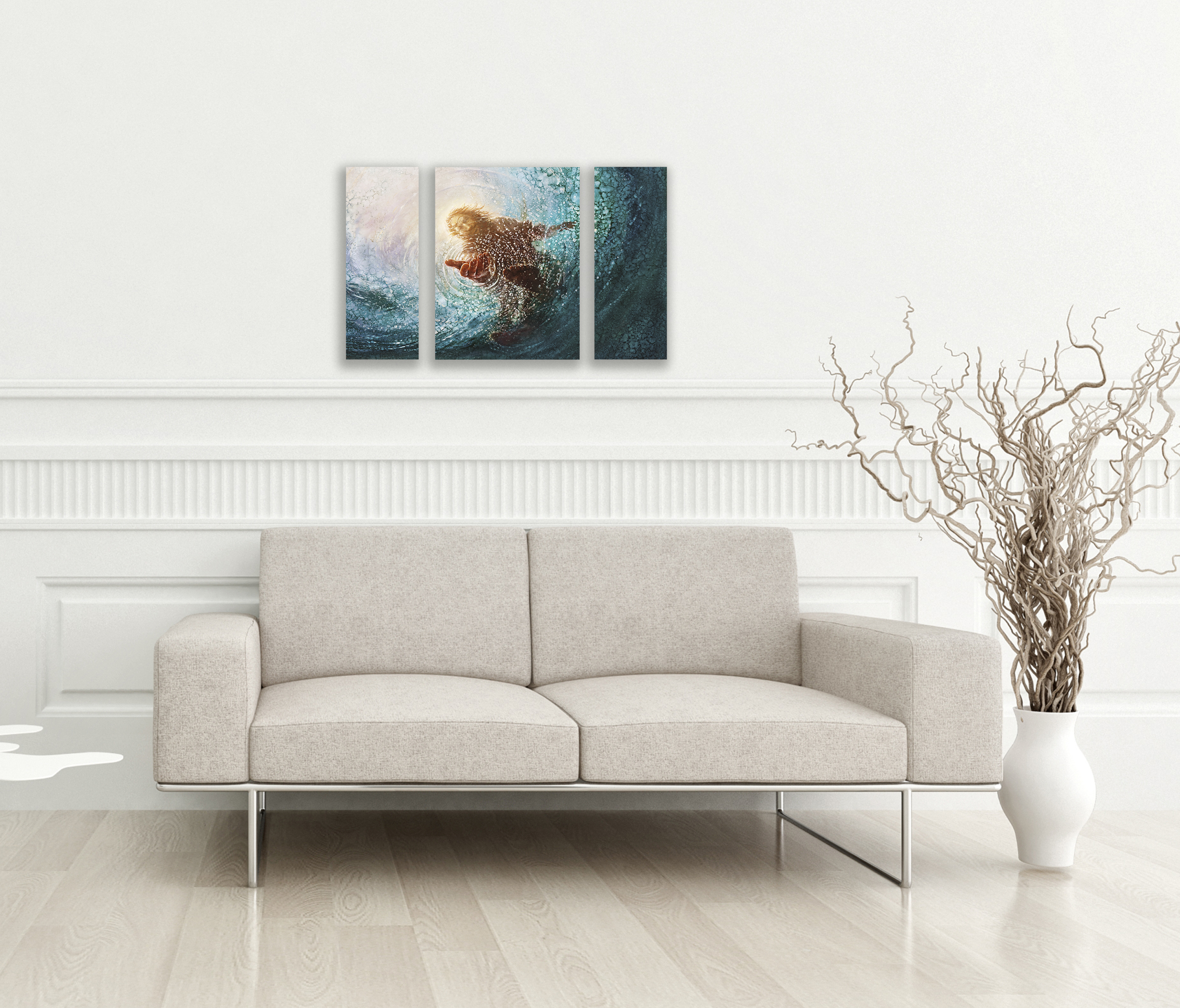 The Hand of God (24x36 Triptych, size of combined pieces), , large image number 2