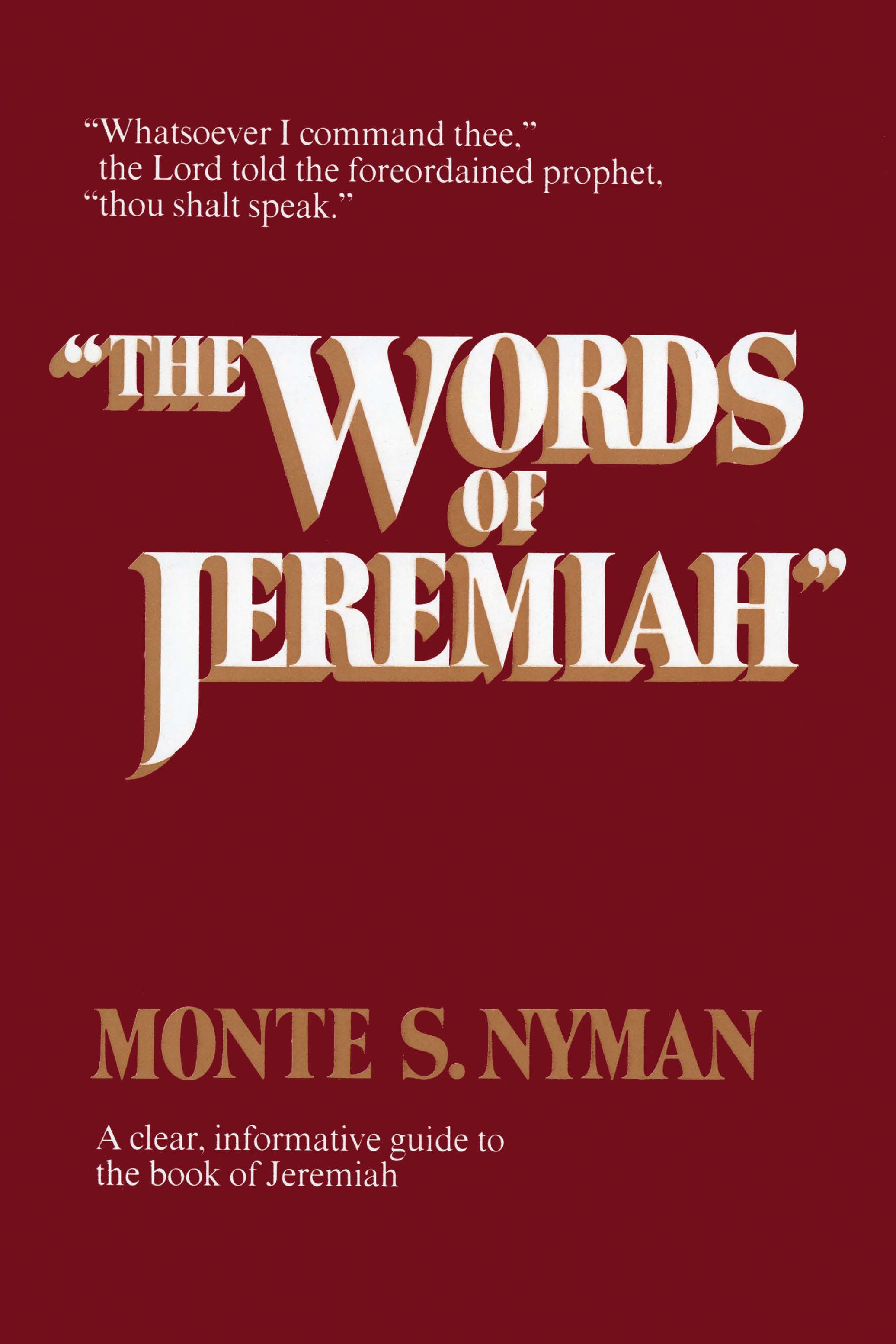 The Words of Jeremiah, , large image number 0