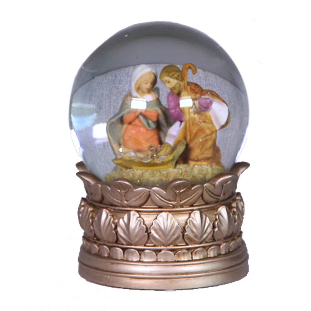Holy Family Glitterdome Nativity