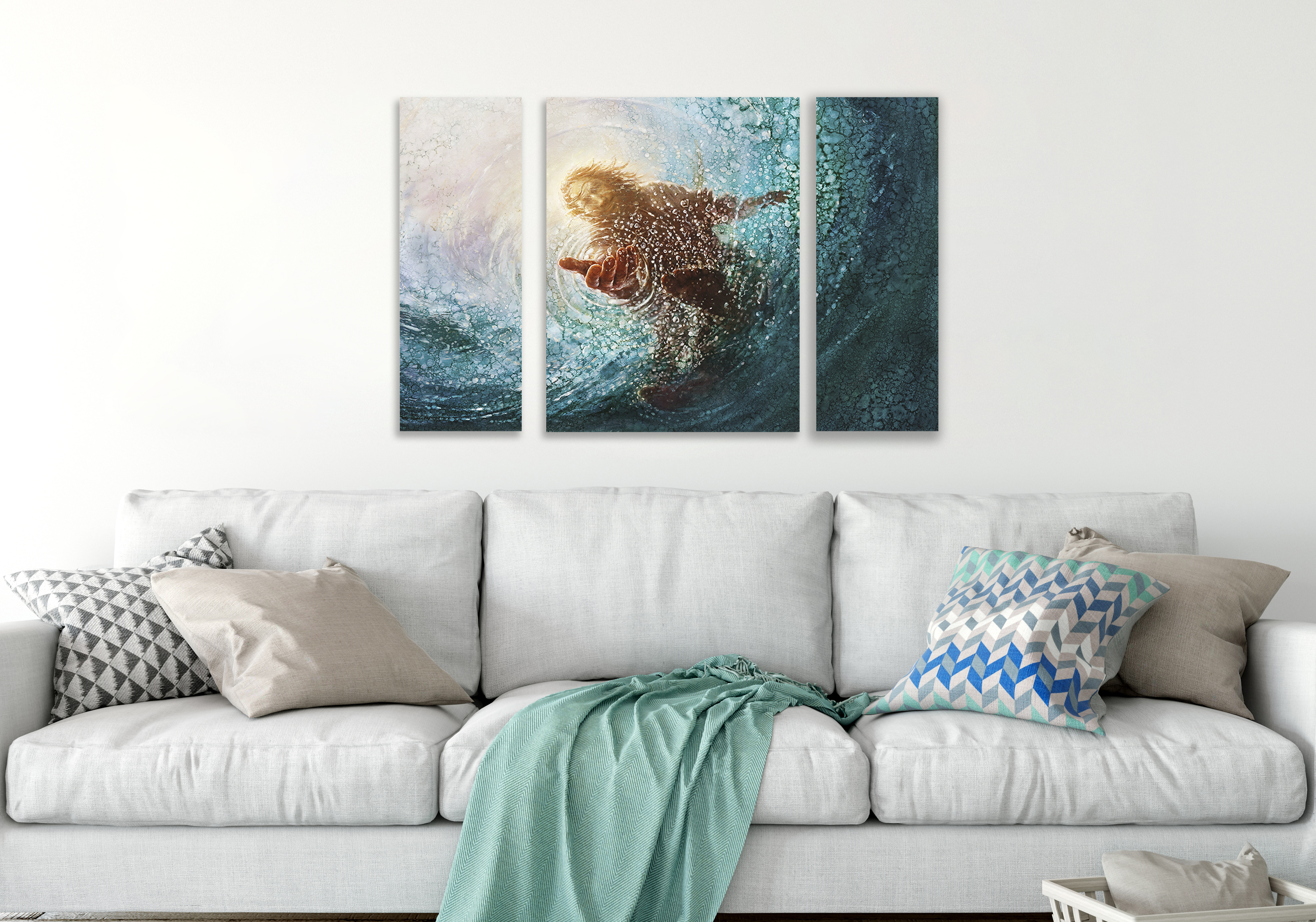 The Hand of God (24x36 Triptych, size of combined pieces), , large image number 4
