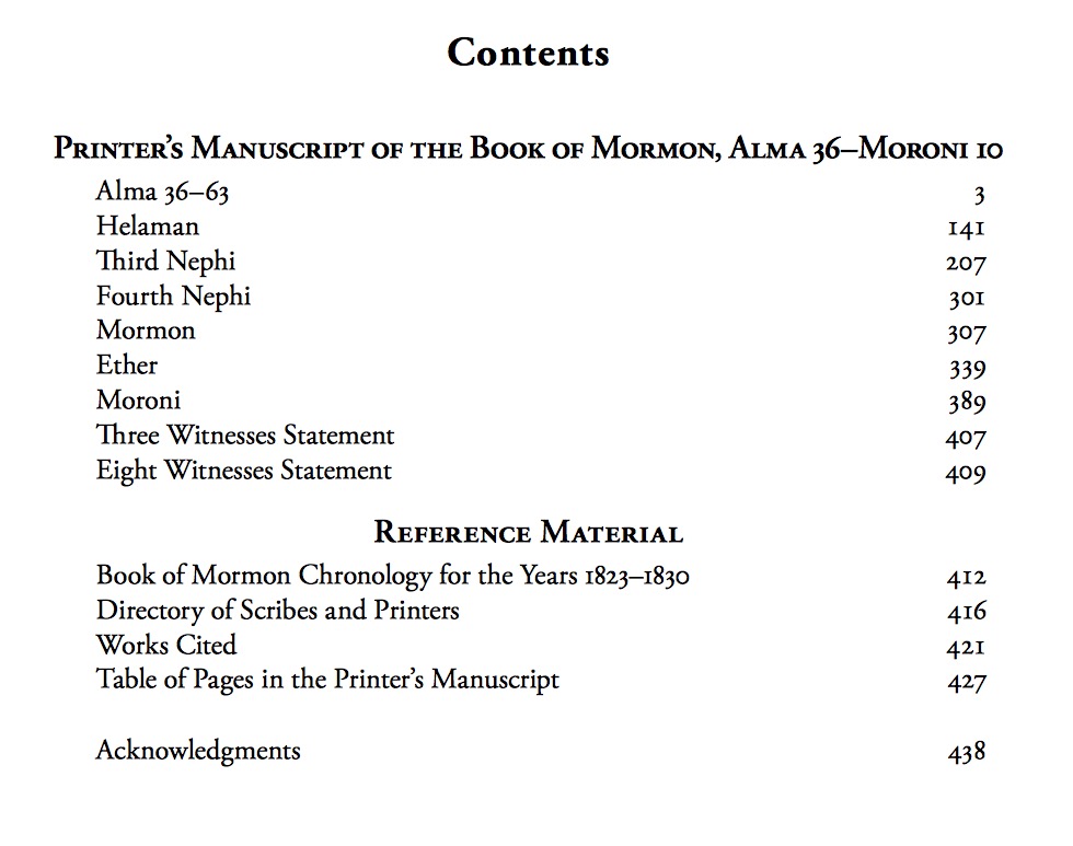 The Joseph Smith Papers, Revelations and Translations, Vol. 3, Part 2: Printer's Manuscript of the Book of Mormon, Alma 36-Moroni 10, , large image number 1