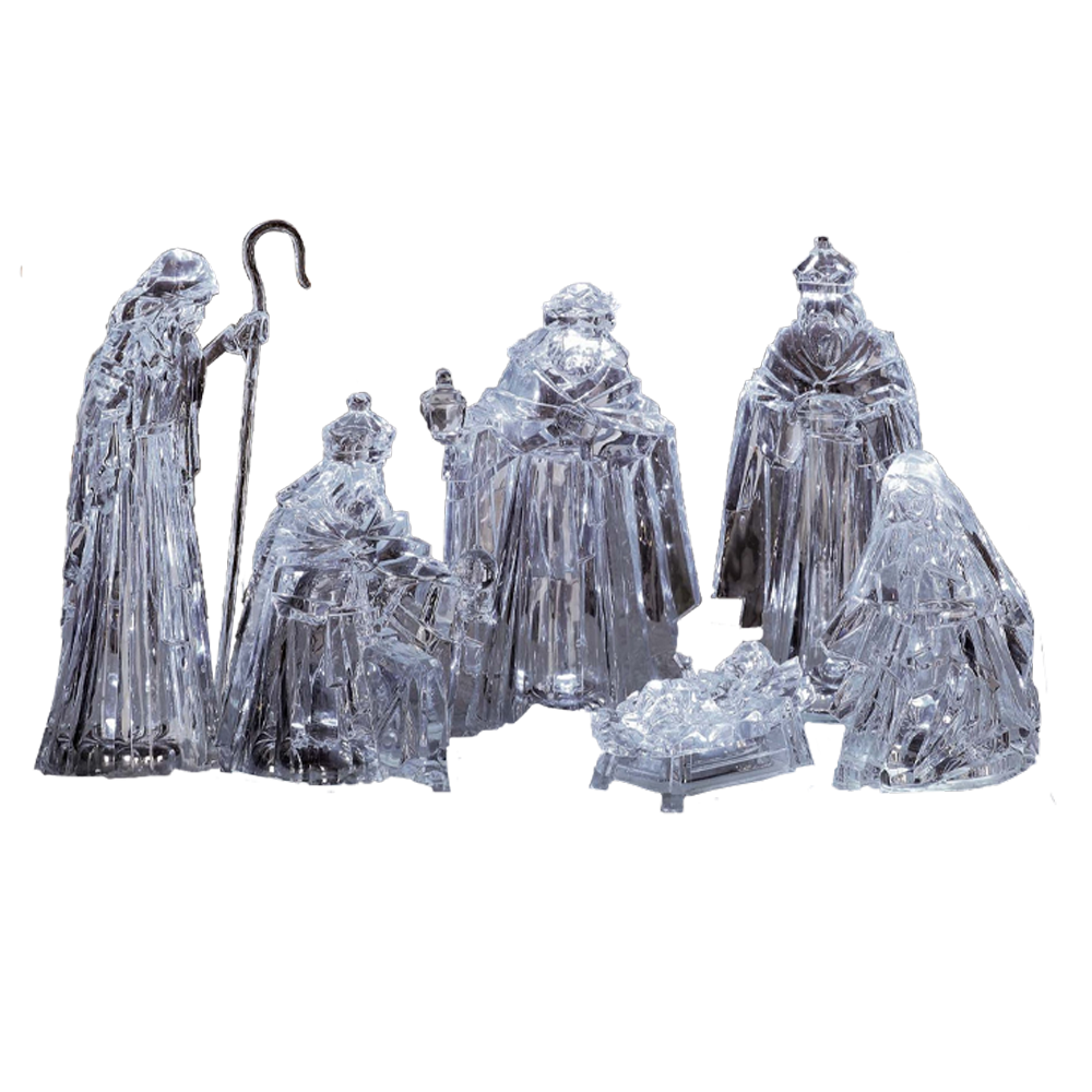 Light-up Acrylic Nativity Scene, , large image number 0