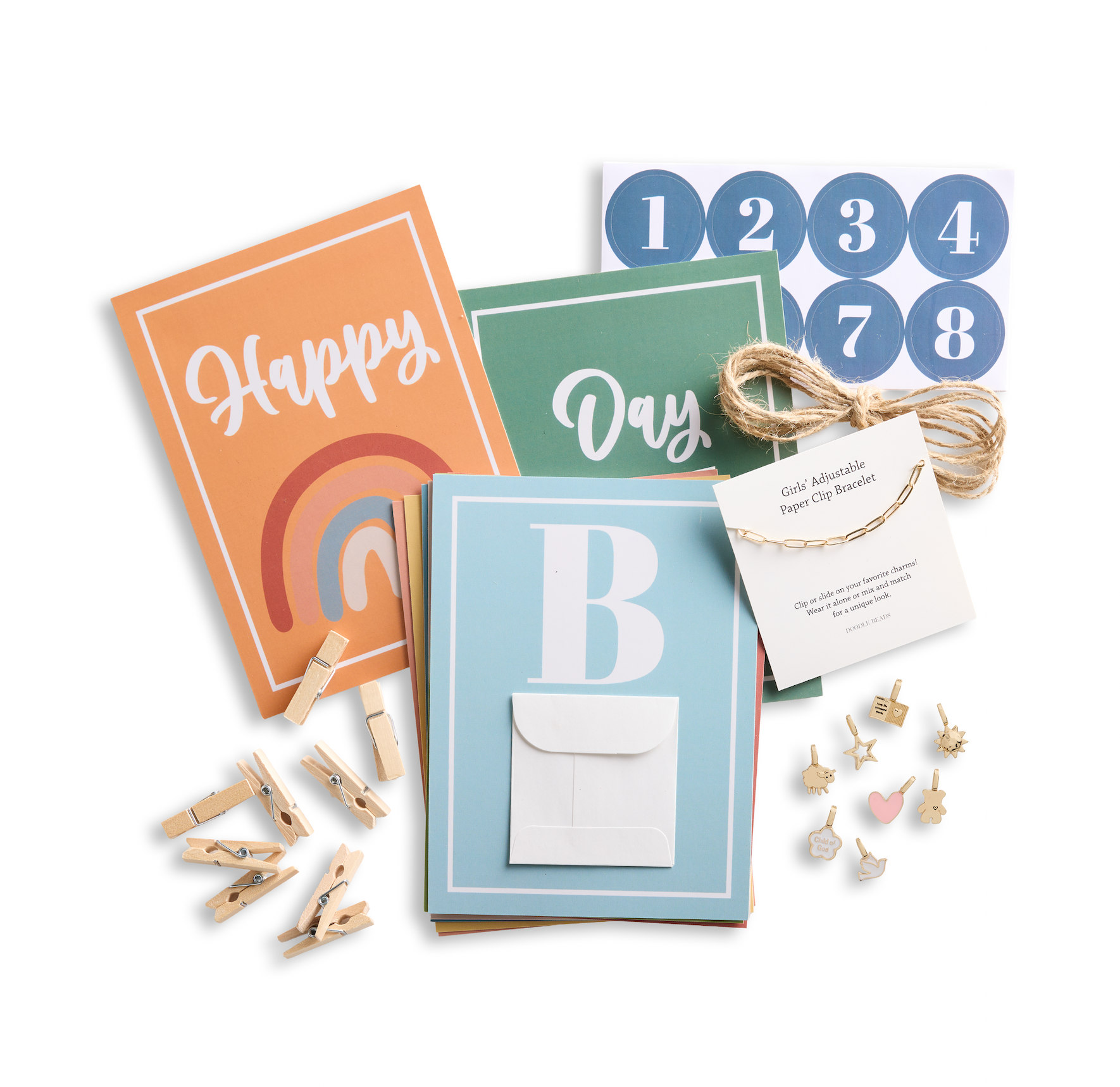 Happy Baptism Day Countdown Banner and Charms
