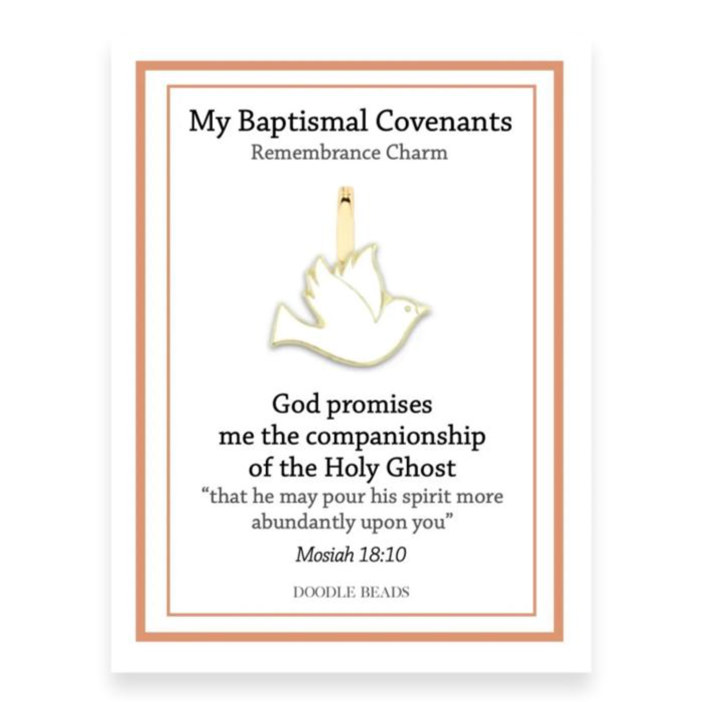 Dove Baptismal Covenant Charm