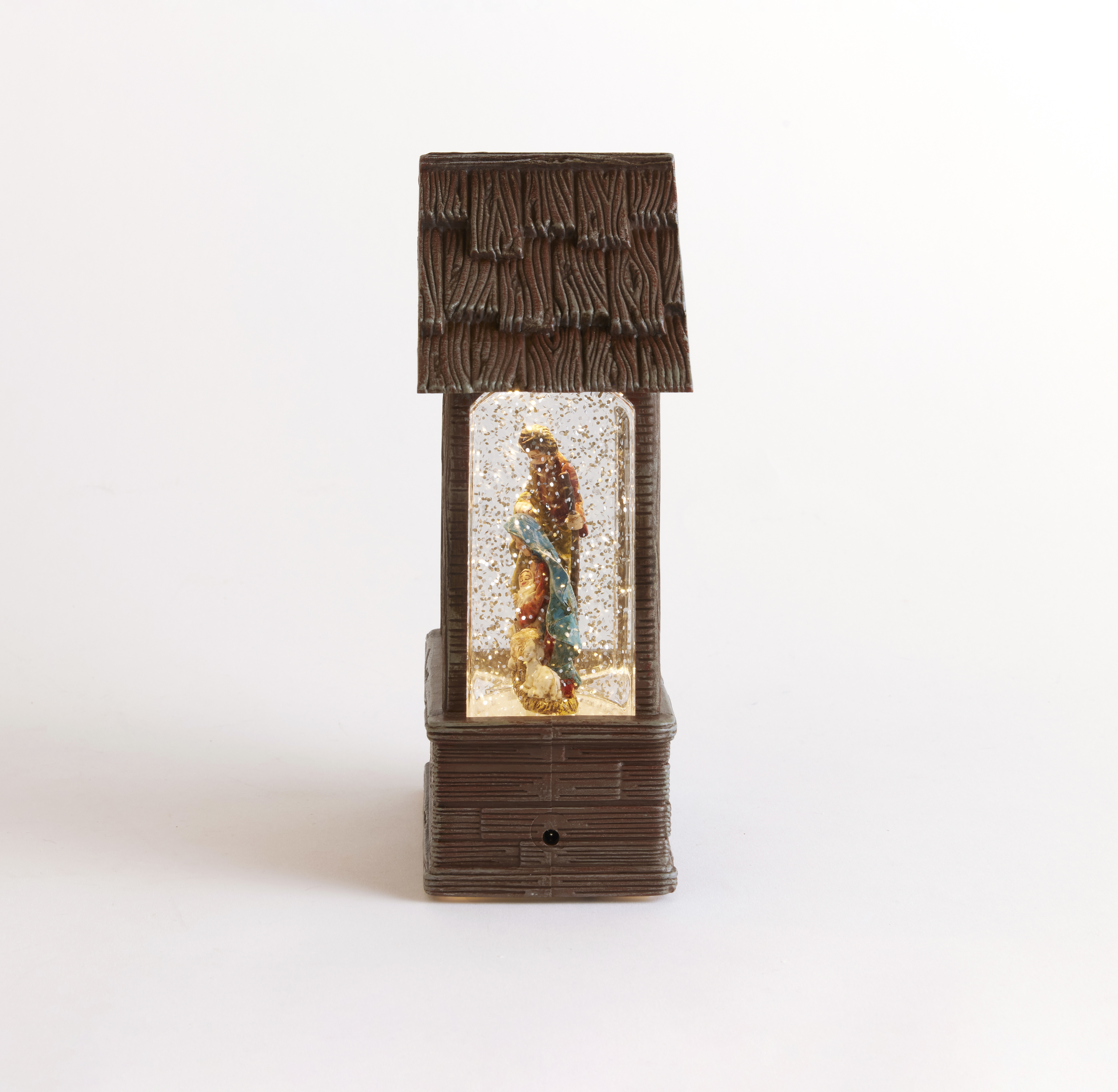 Light-up Holy Family Nativity Glitter Stable, , large image number 2