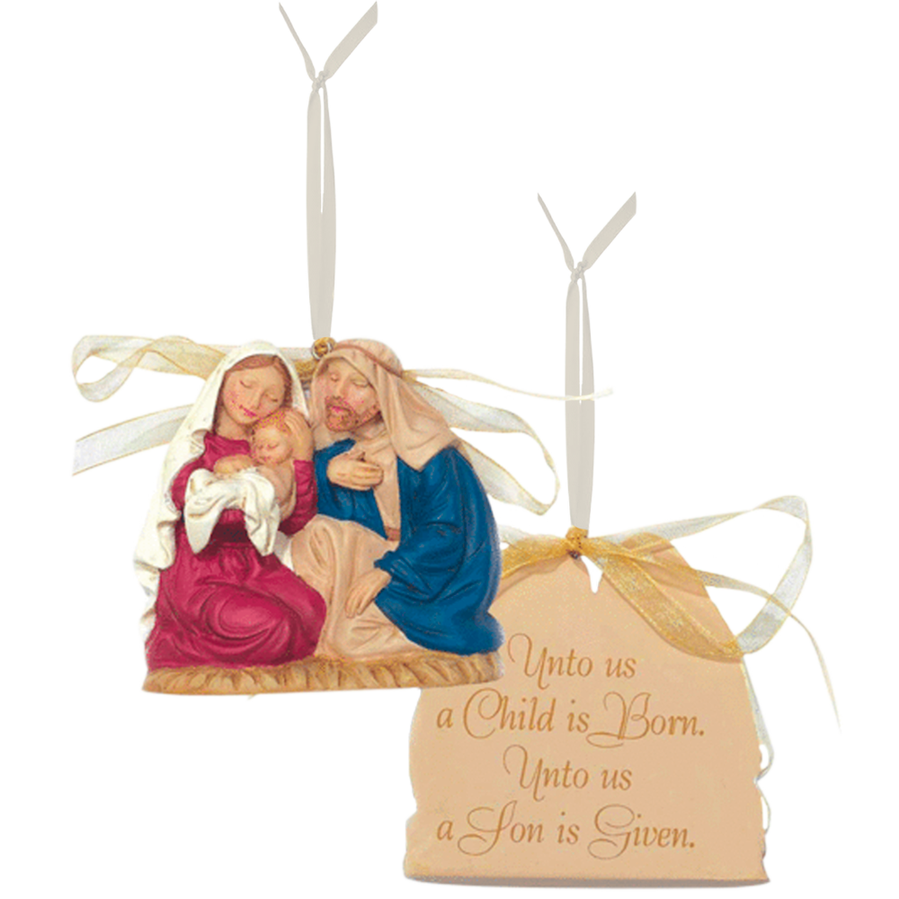 Unto Us Holy Family Ornament, , large image number 0