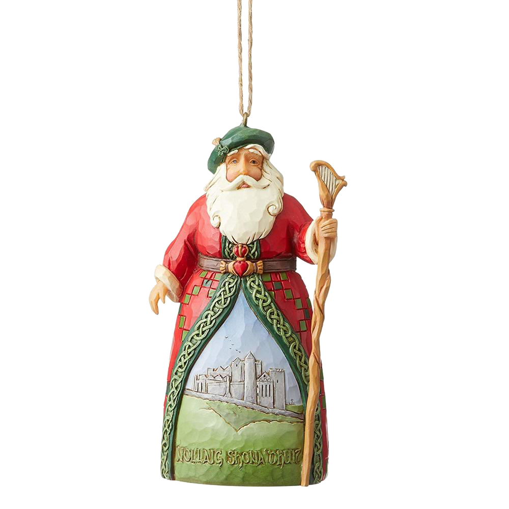Irish Santa Ornament, , large