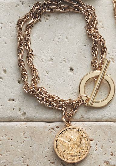 Emma's Coin Small Chain Bracelet, , large image number 2