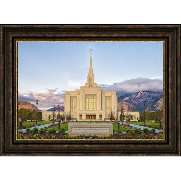 Ogden Temple (32x44 Framed Giclee Canvas), , large image number 0
