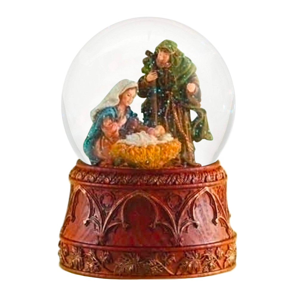 Holy Family Musical Nativity Glitterdome