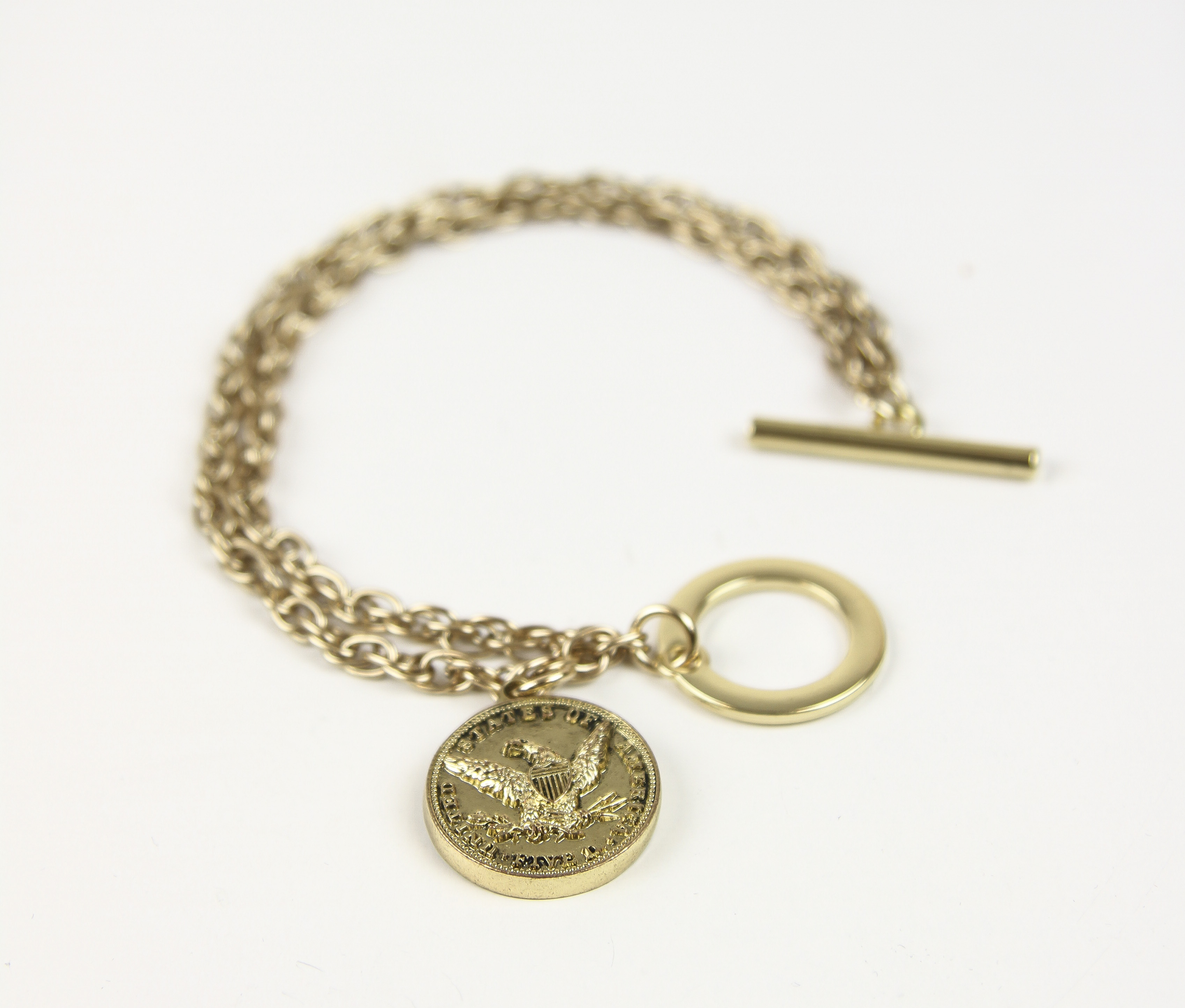 Emma's Coin Small Chain Bracelet, , large image number 1