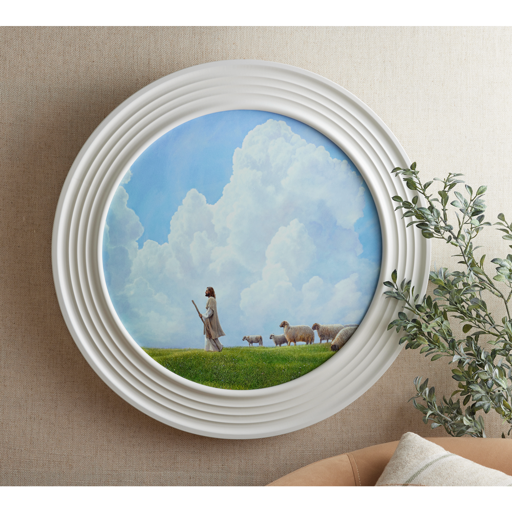 Greener Pastures (23x23 Framed Textured Paper Print)