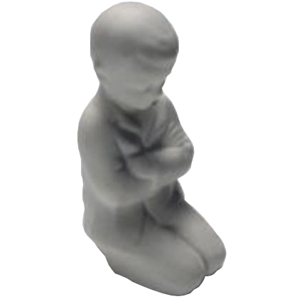 Boy in Prayer Figurine (Porcelain)