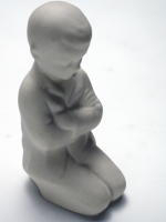 Boy in Prayer Figurine (Porcelain), , large