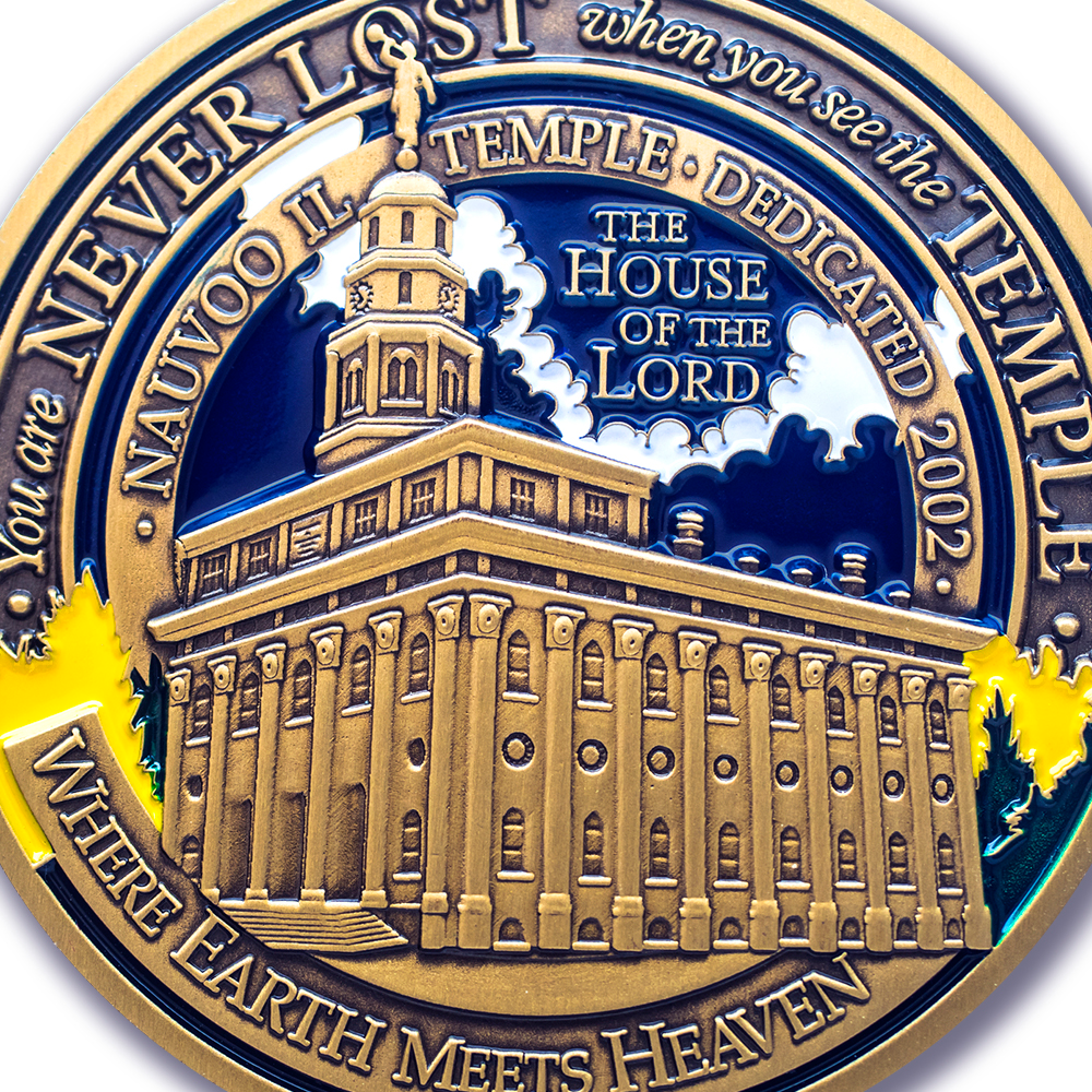 Nauvoo Temple Medallion Coin, , large image number 2