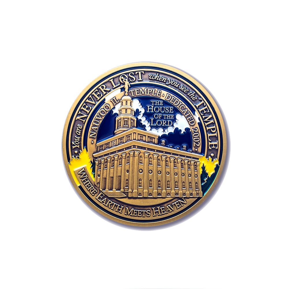 Nauvoo Temple Medallion Coin, , large image number 0