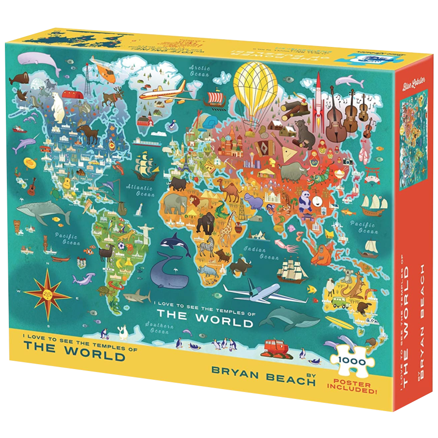 Temples of the World 1000 Piece Puzzle, , large image number 0