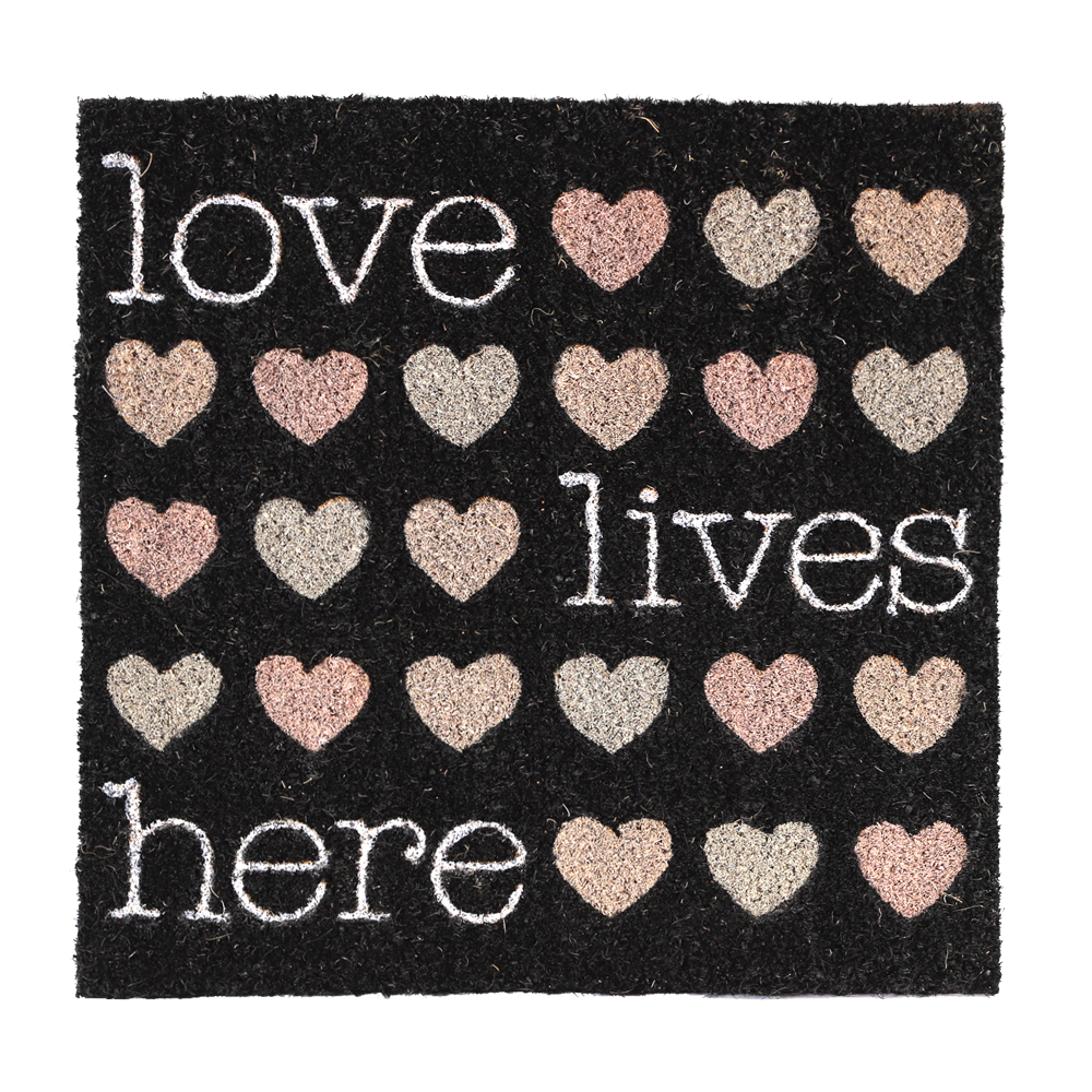 Love Lives Here Welcome Mat, , large image number 0
