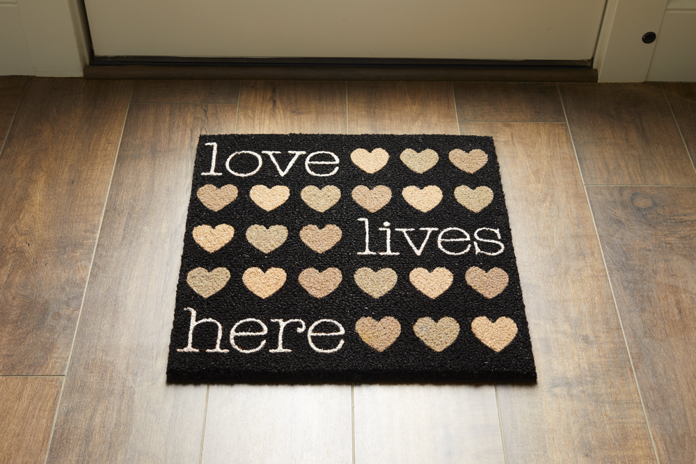 Love Lives Here Welcome Mat, , large image number 1