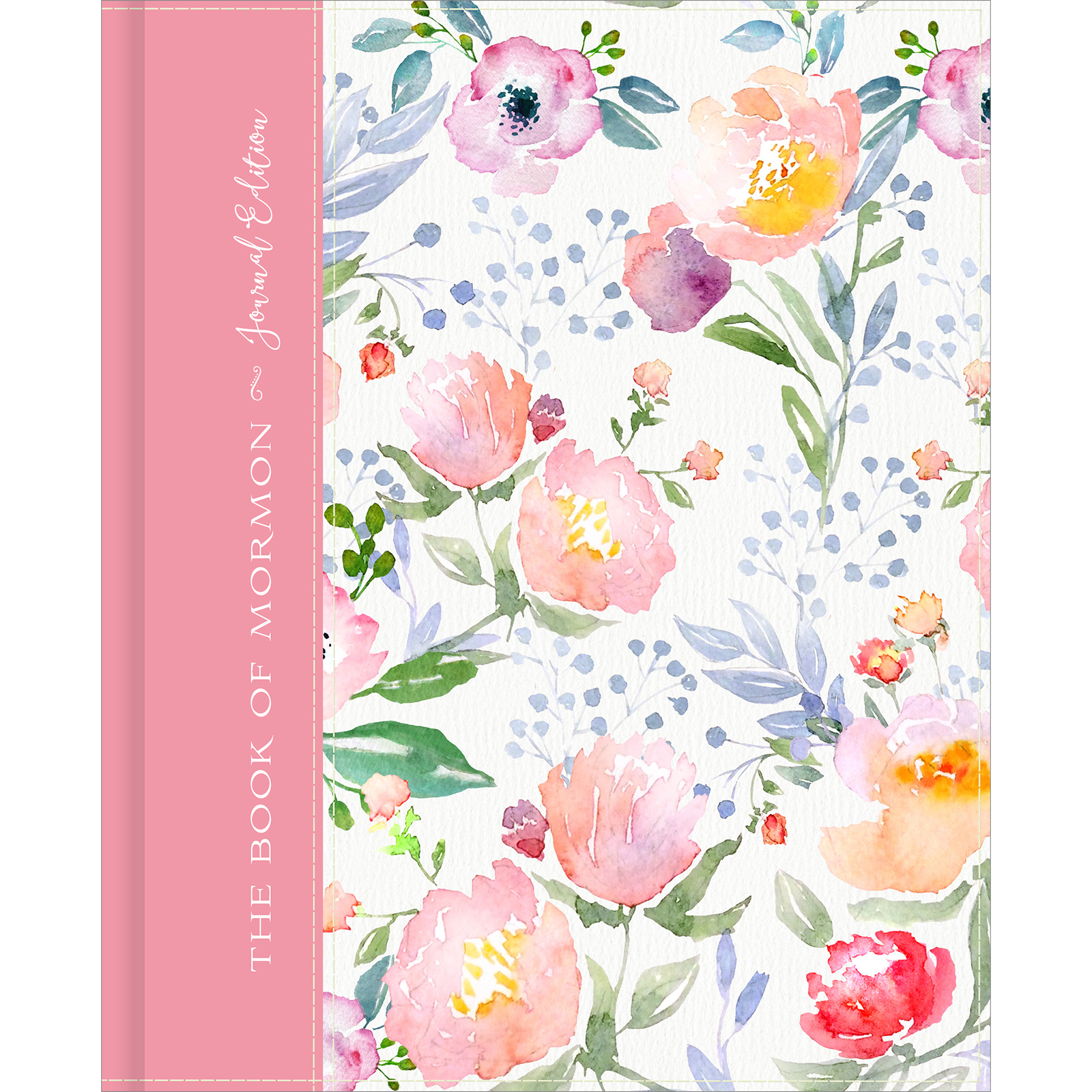 The Book of Mormon, Journal Edition, Pink Floral (No Index)