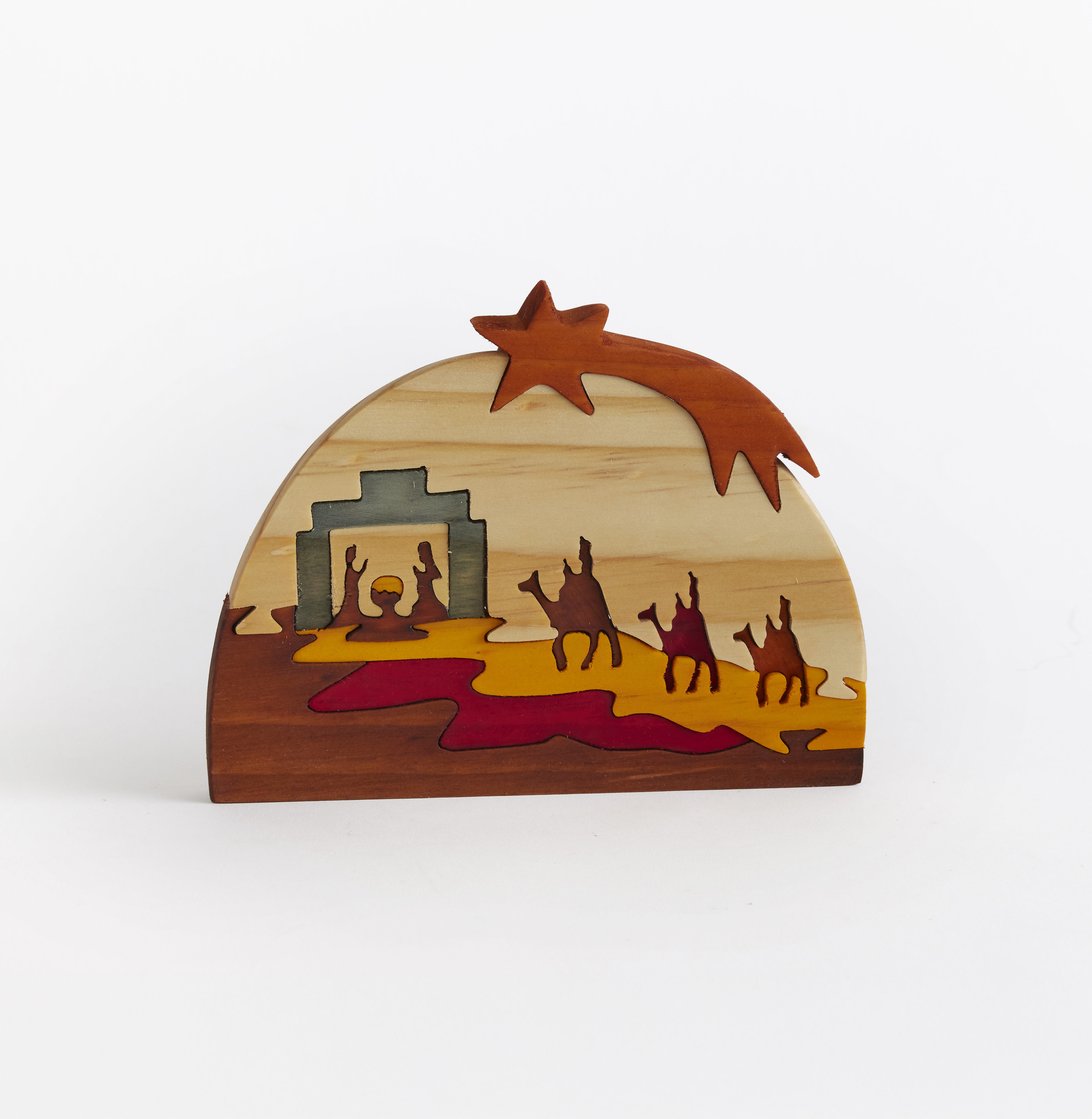 Colombian Following the Star Wood Puzzle Nativity, , large image number 2