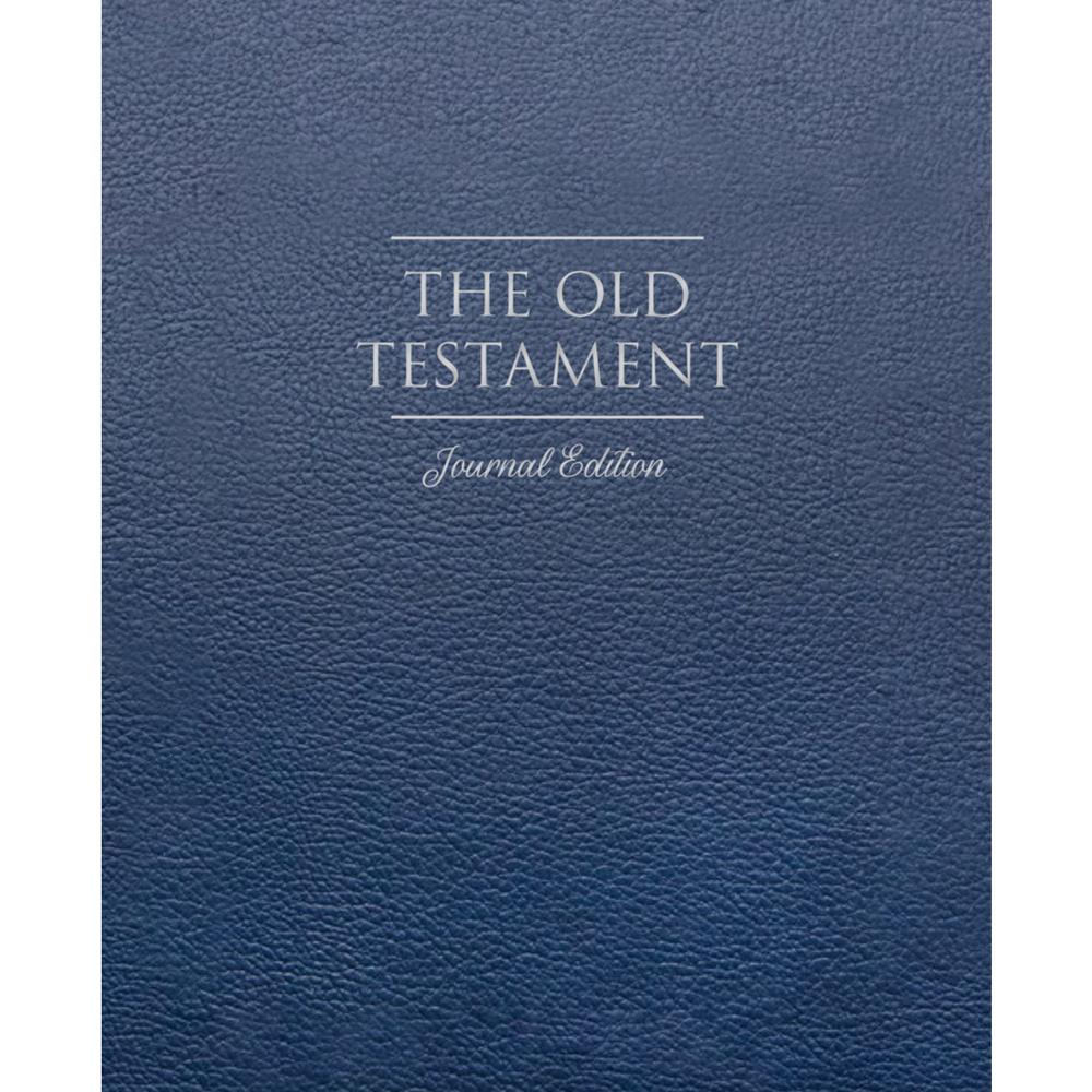 The Old Testament, Journal Edition, Faux Leather Blue (No Index)