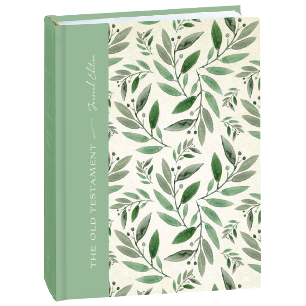 The Old Testament, Journal Edition, Green Floral (No Index)