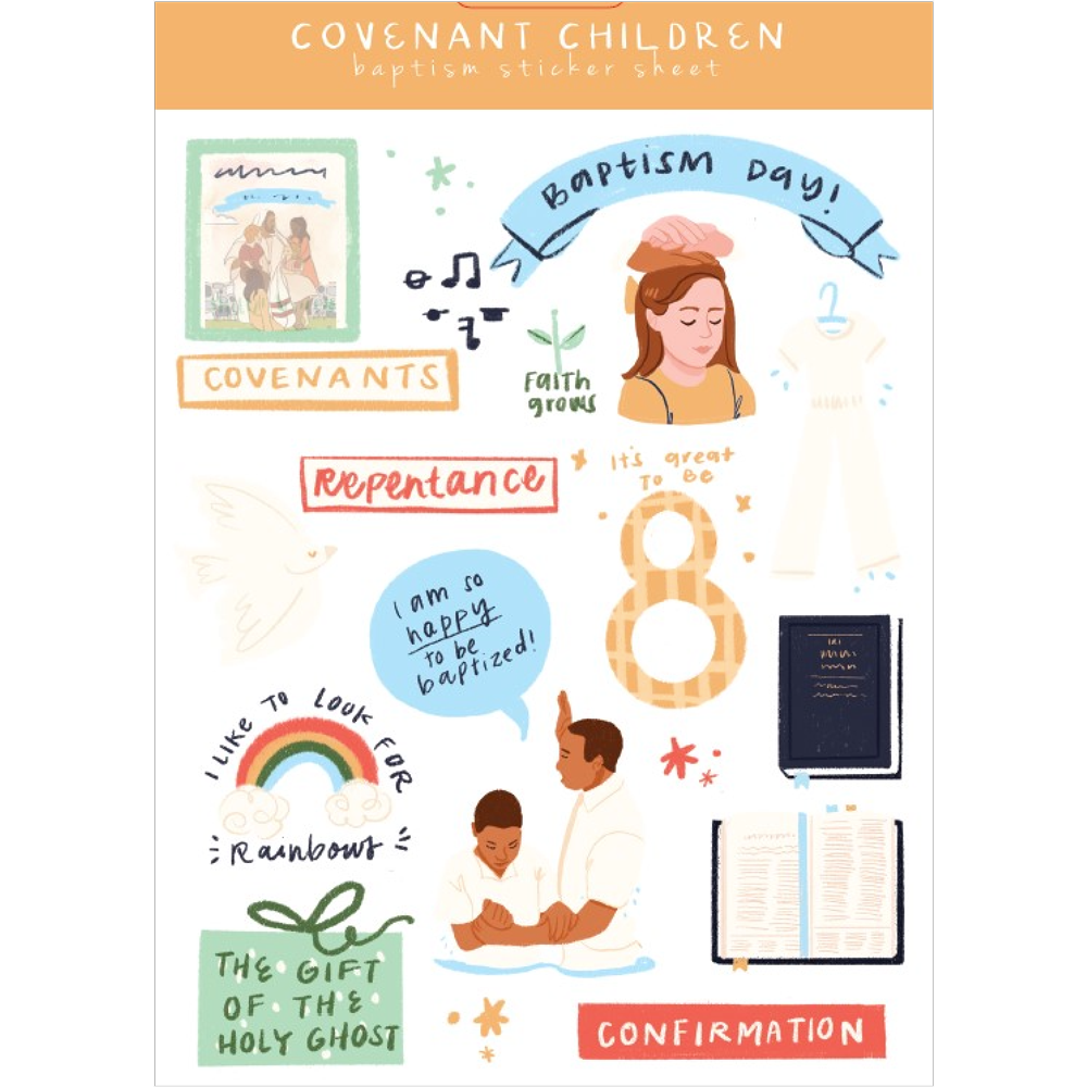 Covenant Children Baptism Sticker Sheet, , large image number 0