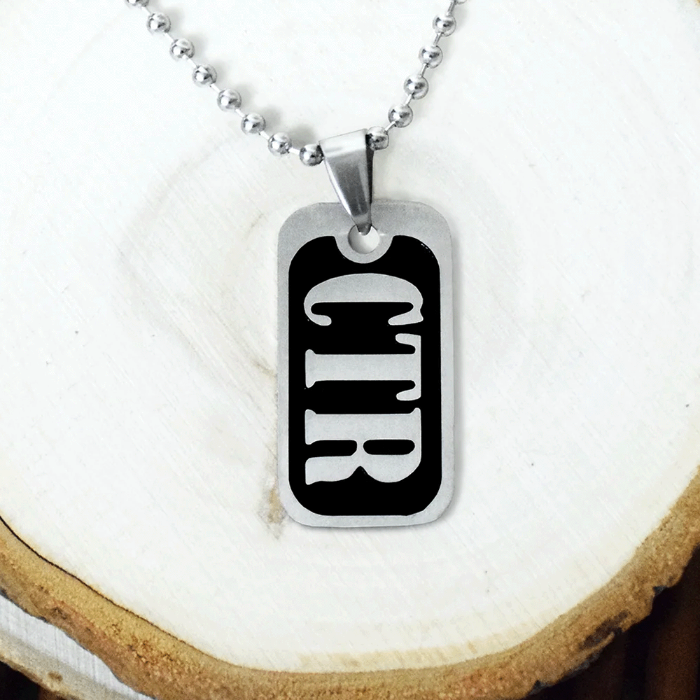 Mini CTR Dog Tag Necklace, , large image number 3