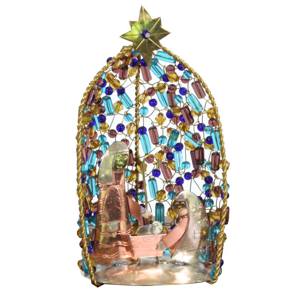 Thai Radiant Light Beaded Nativity