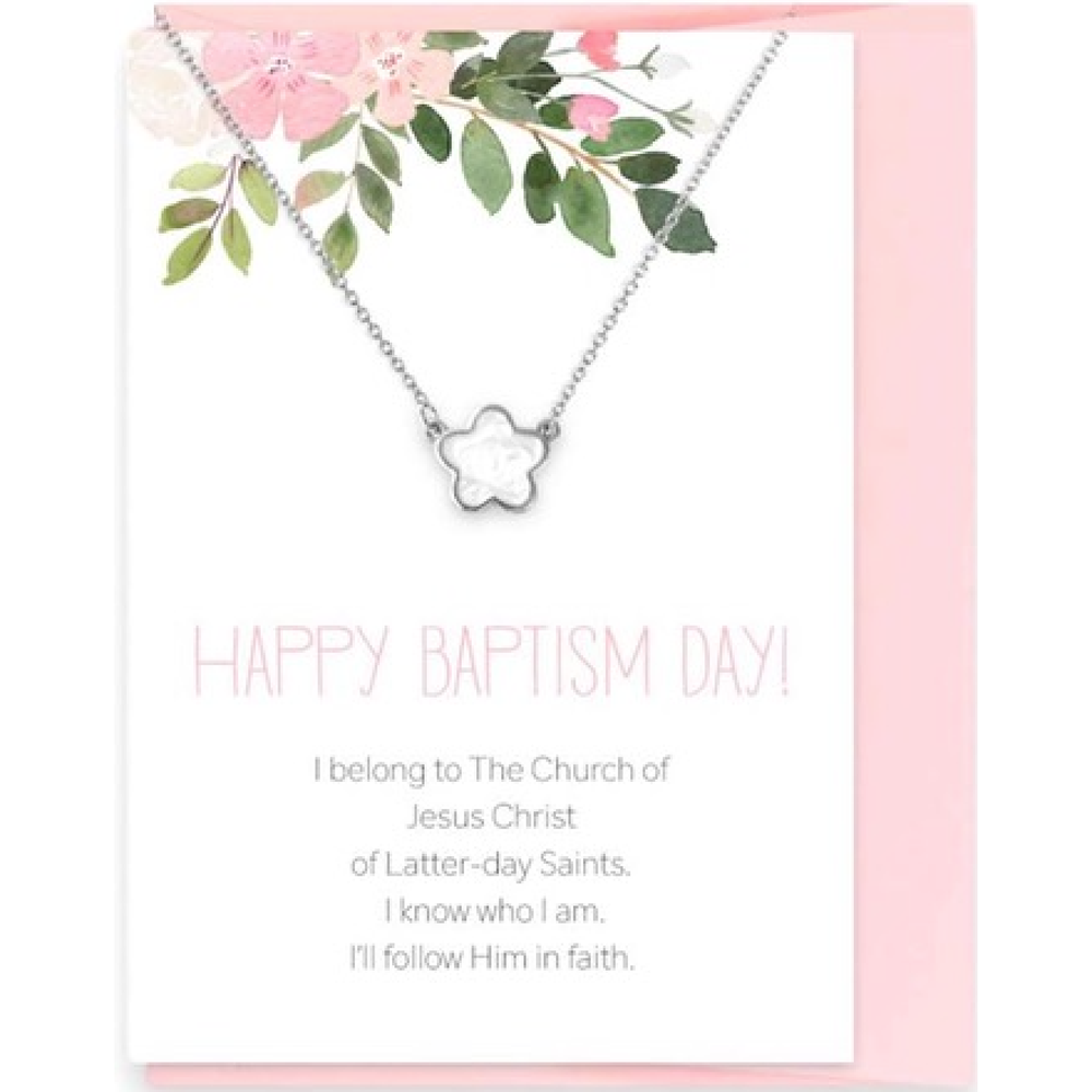 Happy Baptism Day Necklace Greeting Card, , large image number 0