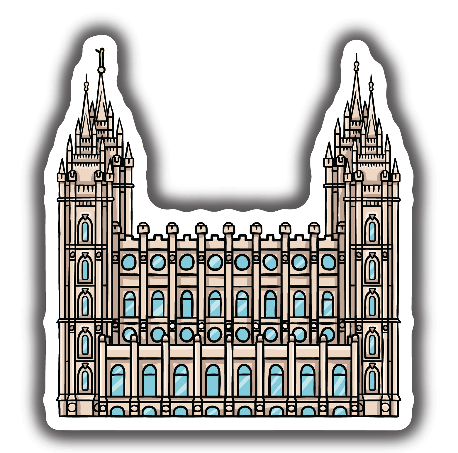 Sticker Salt Lake City Temple, , large image number 0