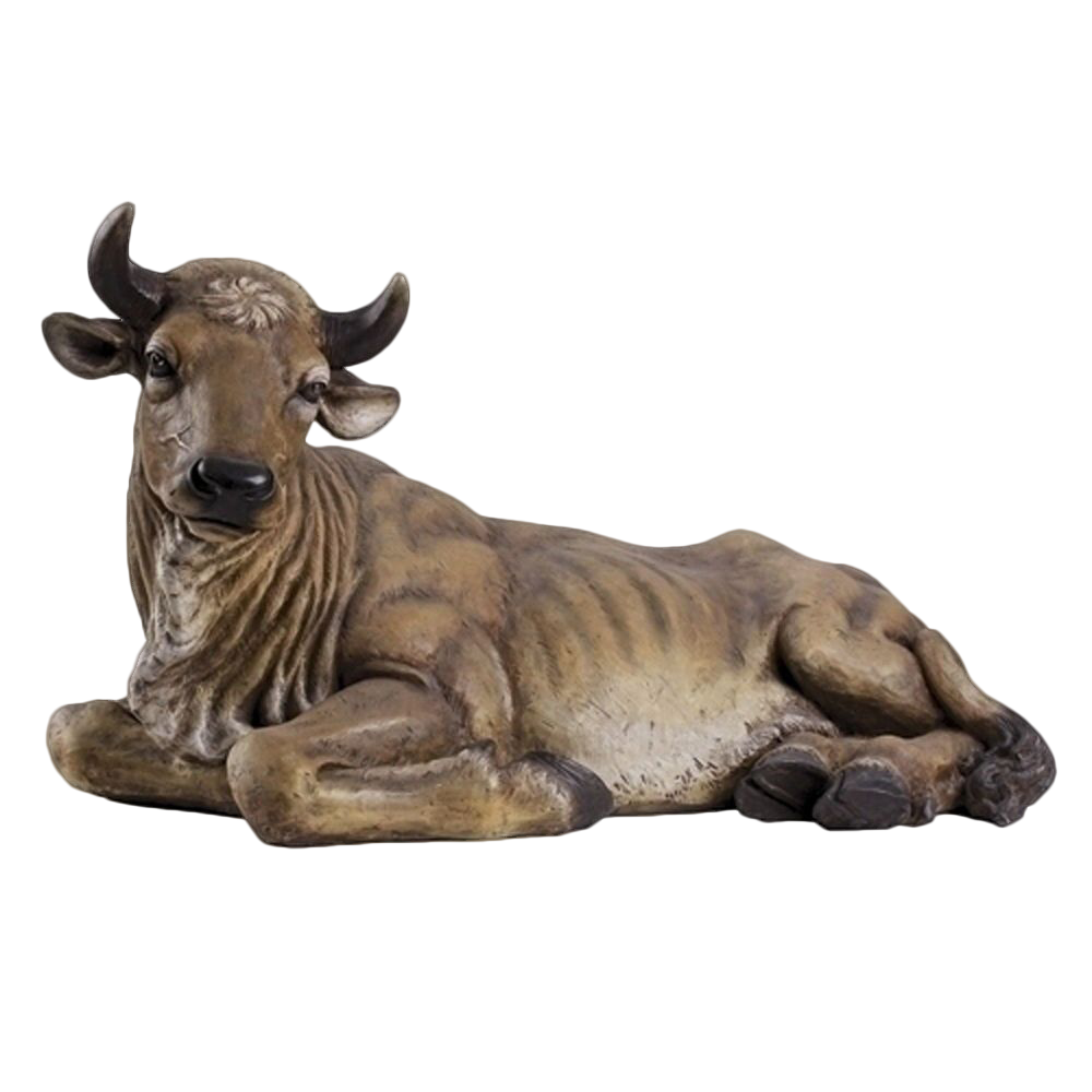 Large Stone Resin Nativity Ox, , large image number 0