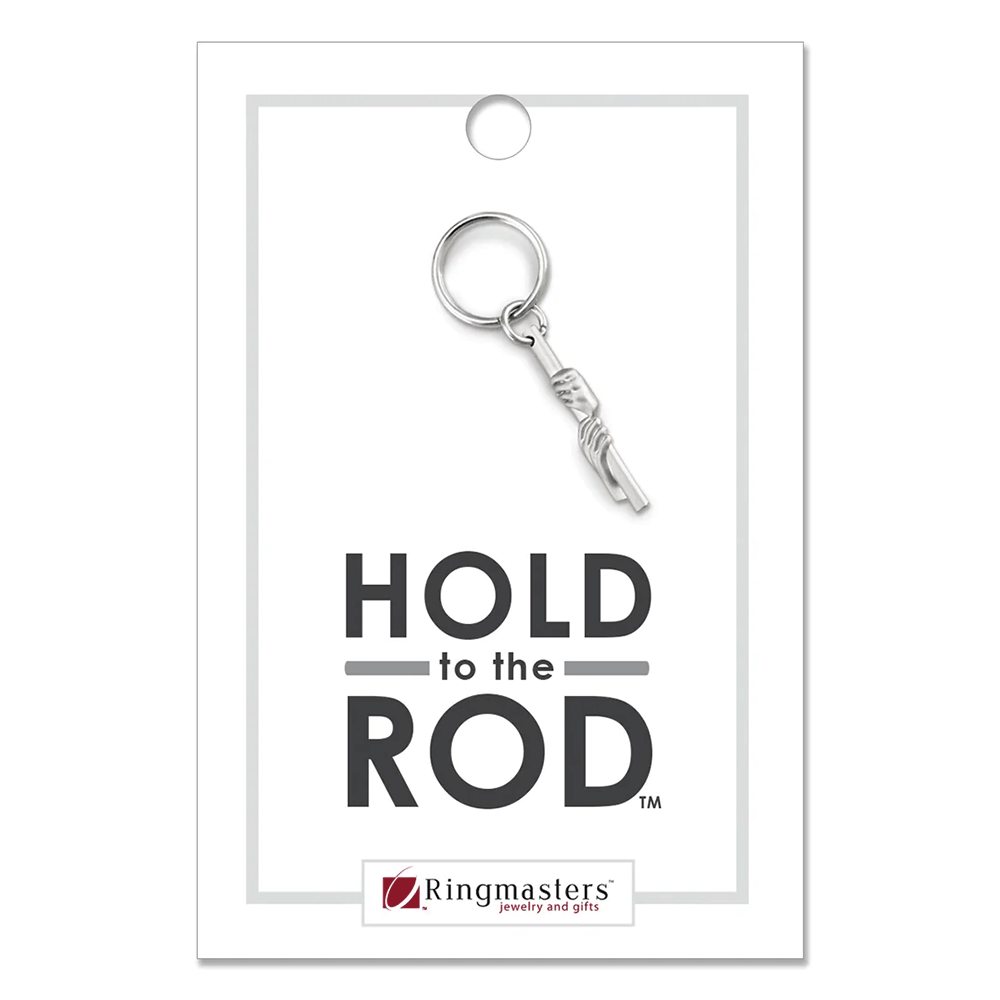 Hold to the Rod with Hands Zipper Pull, , large image number 0