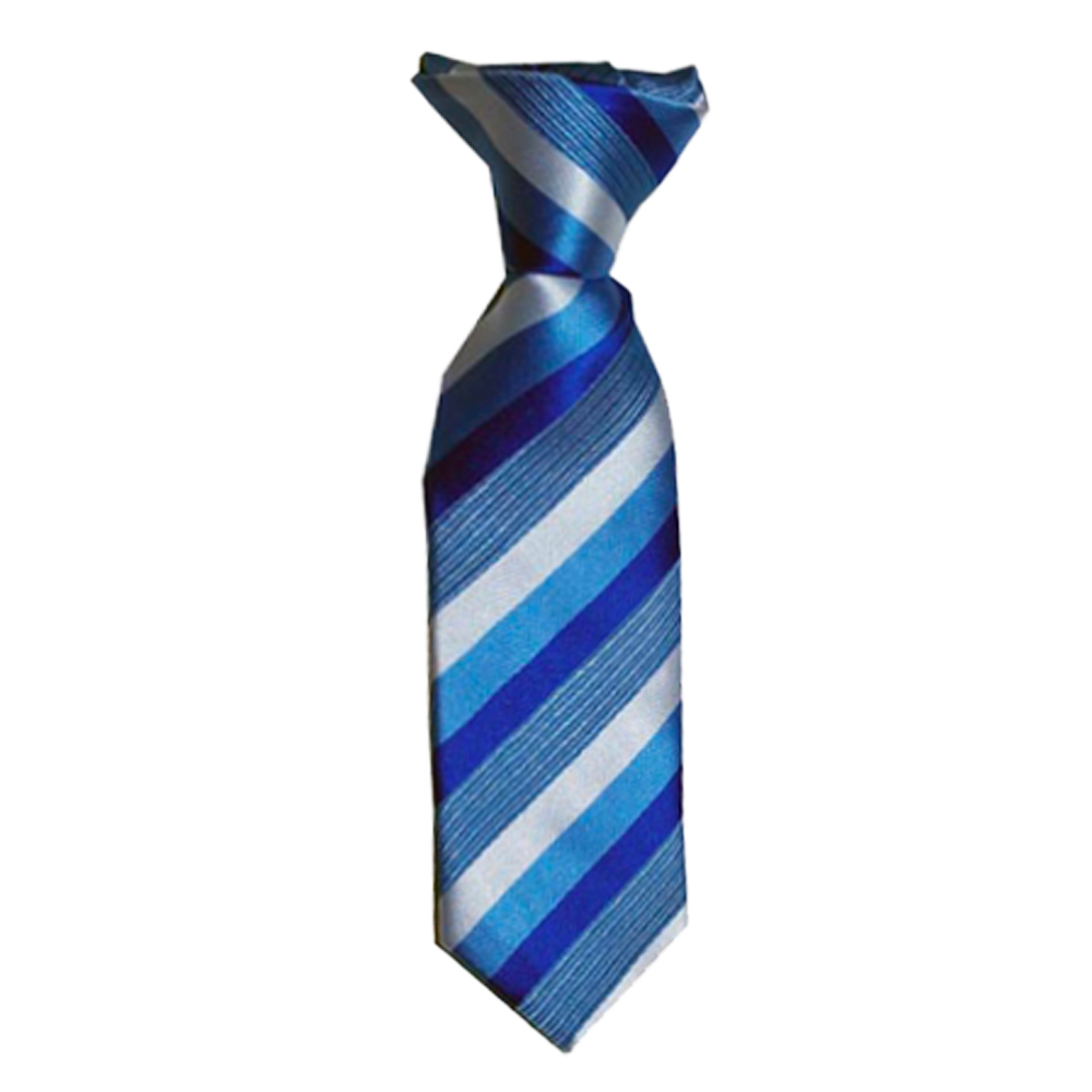 Infant Blue Stripe Clip-On Tie, , large image number 0