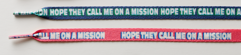 Hope They Call Me On a Mission Shoelaces, , large image number 1