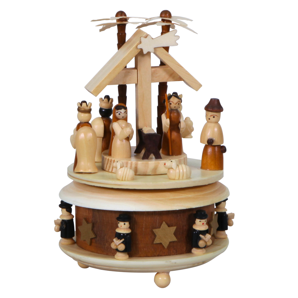 Dutch Rotating Wood Nativity, , large image number 0
