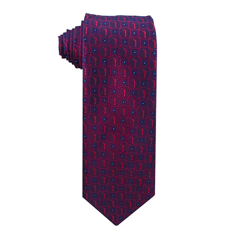 Men's Burgundy Angel Moroni Necktie, , large image number 0