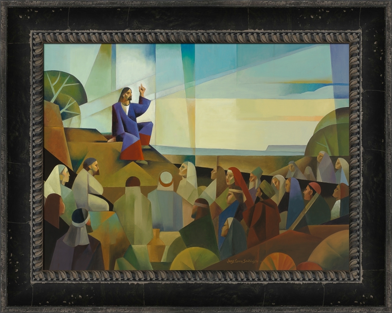 Sermon on the Mount (31x38 Framed Art), , large image number 0