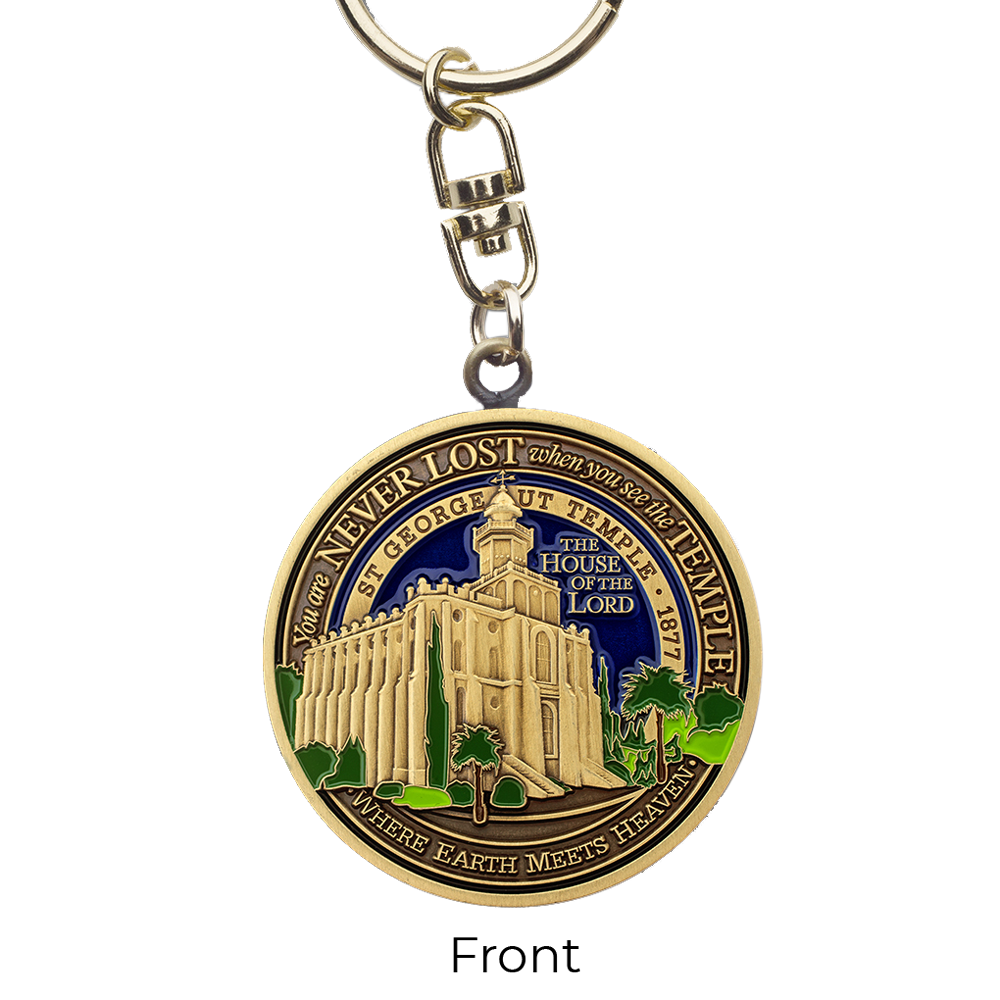 St. George Utah Temple Keyring
