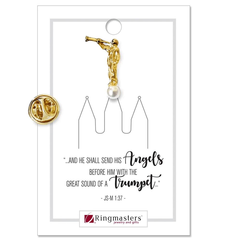 Angel Moroni on Pearl Pin, , large image number 1