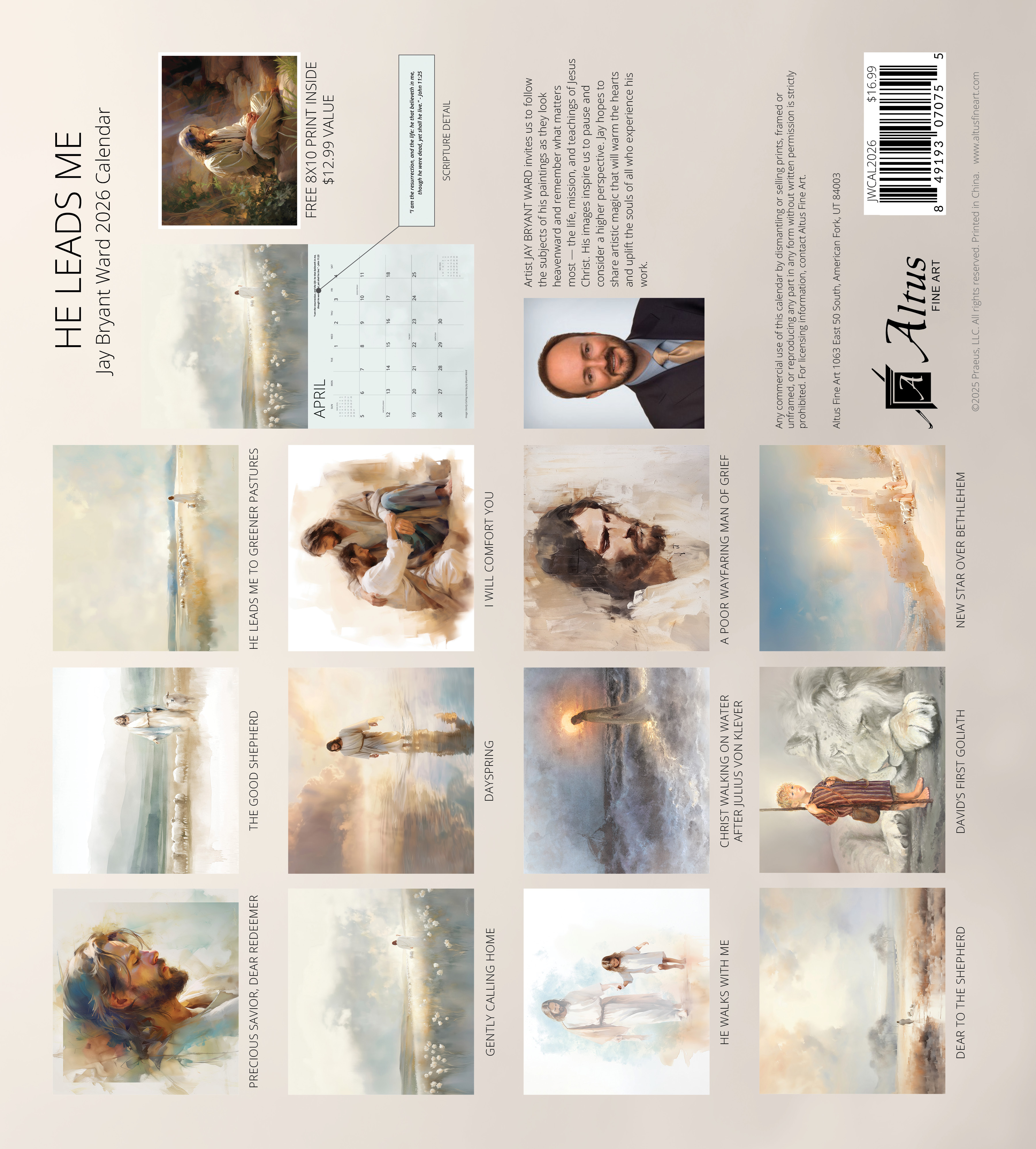 2026 He Leads Me Calendar, , large image number 6