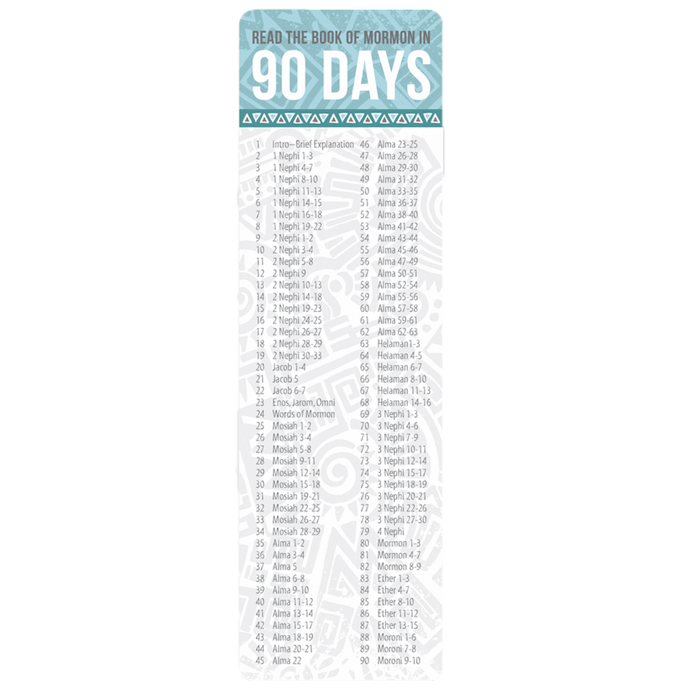 Book of Mormon in 90 Days Bookmark, , large image number 0