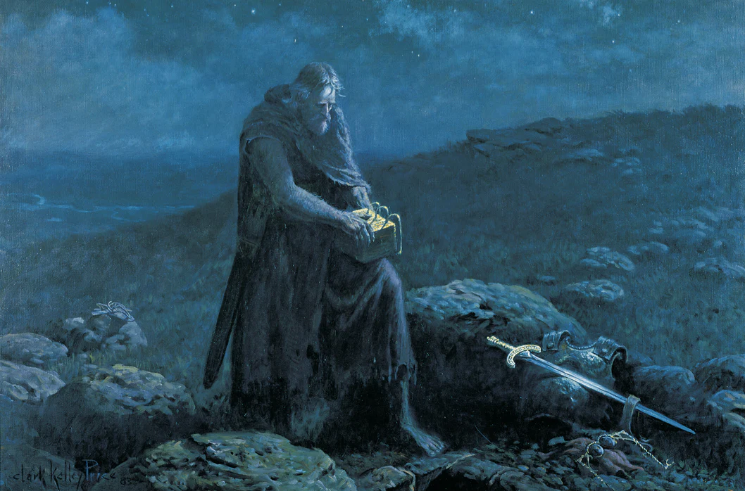 Moroni Buries Plates 3x4 Print